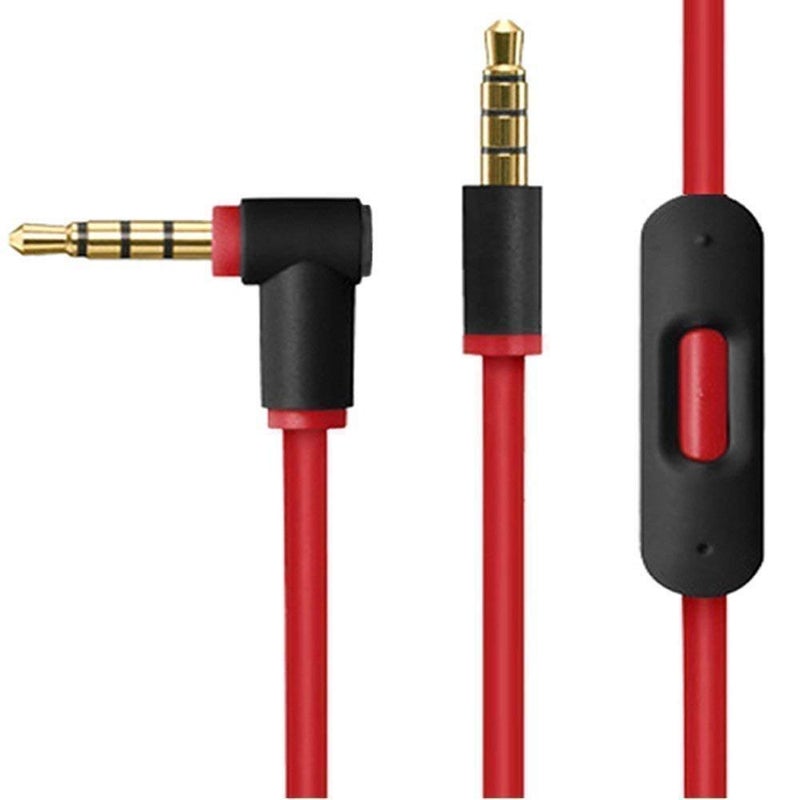Arzweyk Replacement Audio Cable Cord Wire with in-line Mic and Volume Control Compatible with Beats by Dr Dre Headphones Solo/Studio/Pro/Detox/Wireless/Mixr/Executive/Pill (Standard) - Image 1